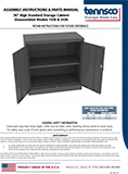 36" Height Storage Cabinet - Unassembled Models 1436 & 2436 (1451119)